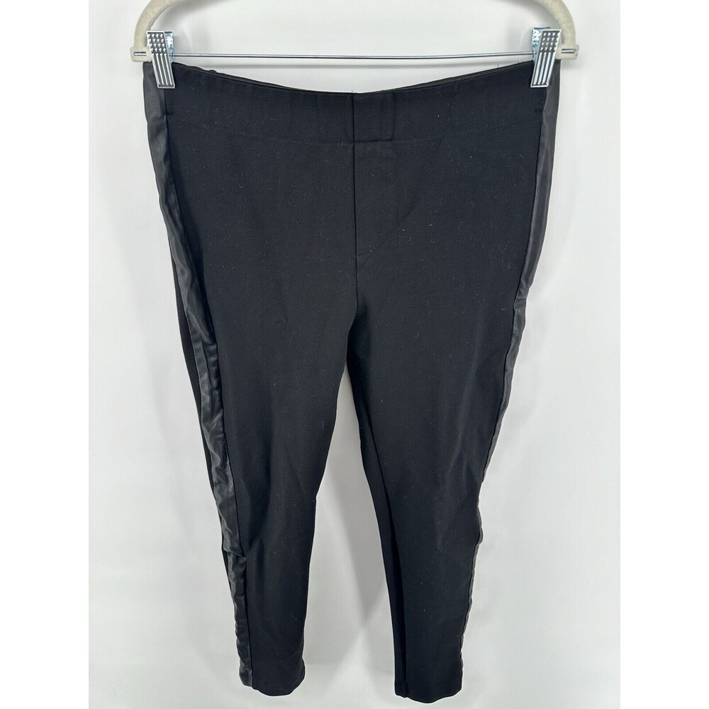 Zara Trafaluc Collection Pull On Pants Faux Leather Sides Size XL #P